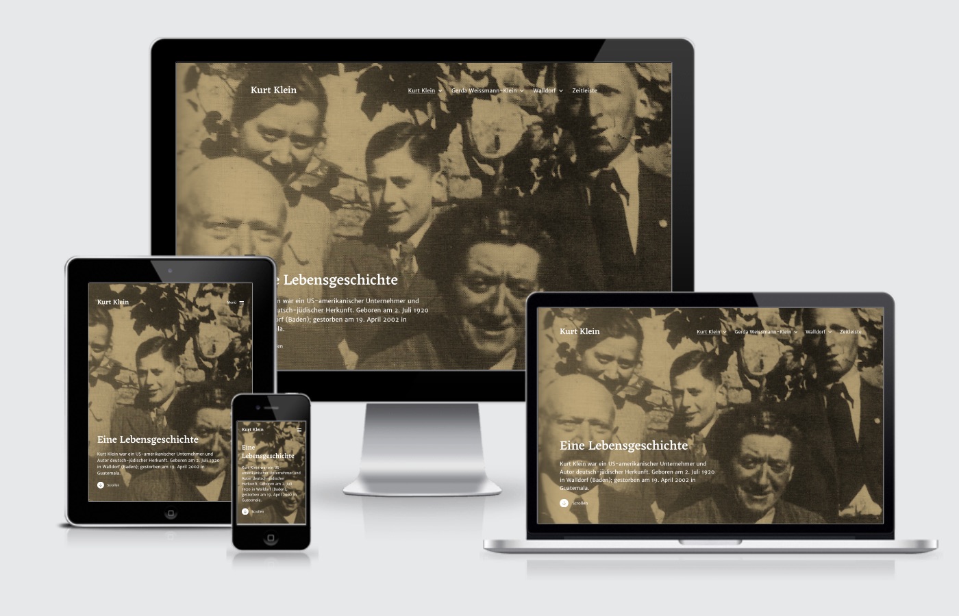 Homepage Internetseite Kurt Klein Walldorf Webdesign